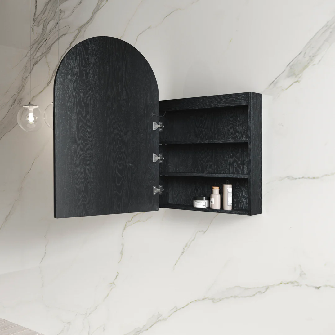 OTTI LED ARCHIE SHAVING CABINET BLACK OAK - Image 2