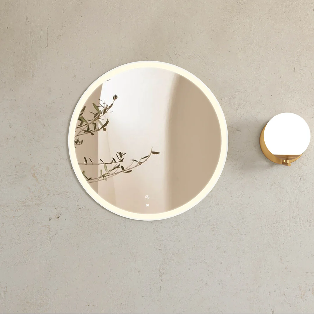 Otti Led Bondi 800Mm White Metal Round Frame Mirror - Image 3