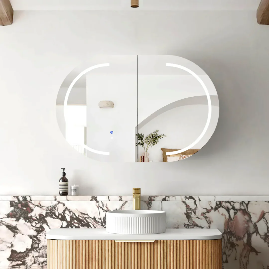 Otti Led Bondi 900X600 Woodland Oak Shaving Cabinet - Premium Edition