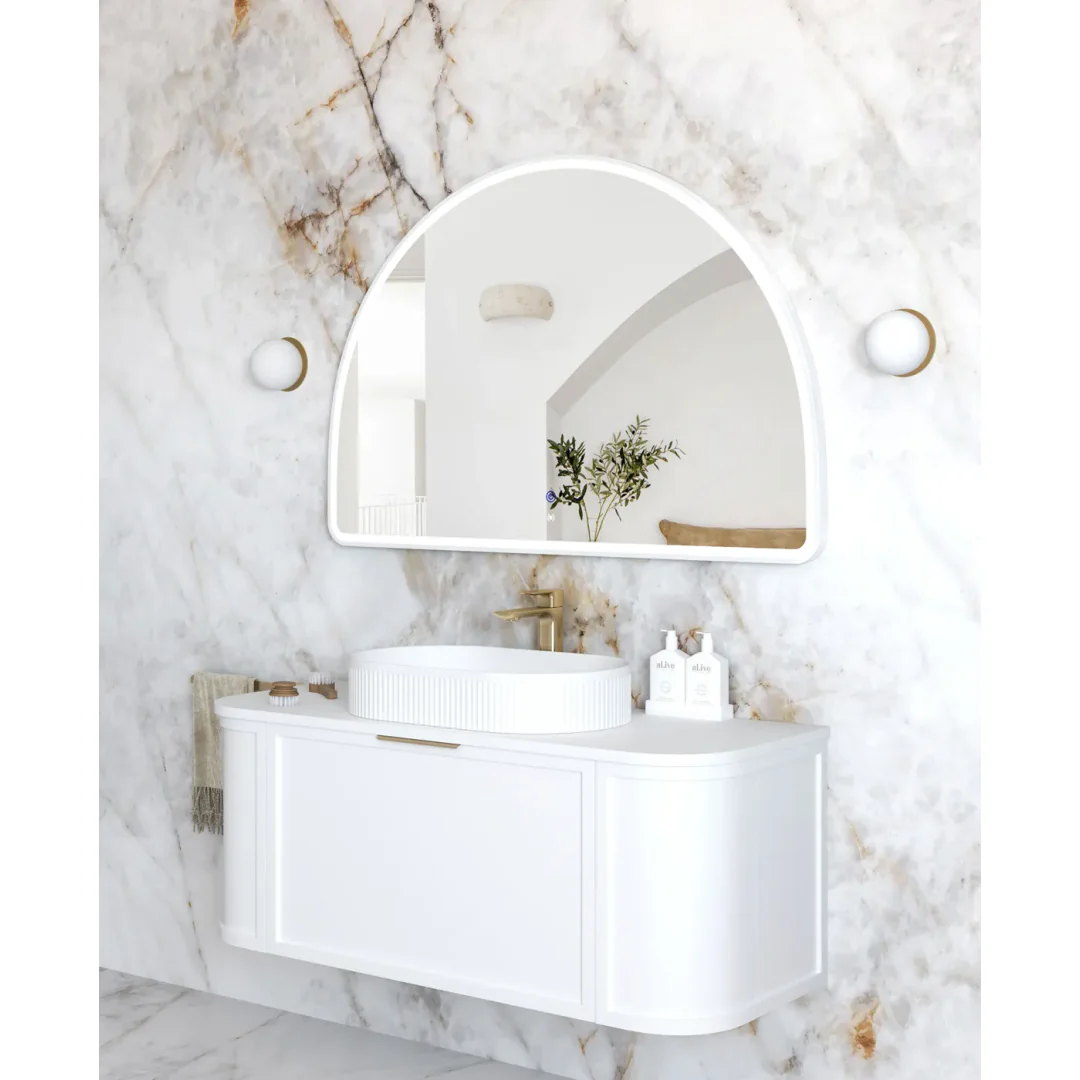 Otti Led Moonlight Archie 800X1200 White Metal Frame Mirror - Image 3