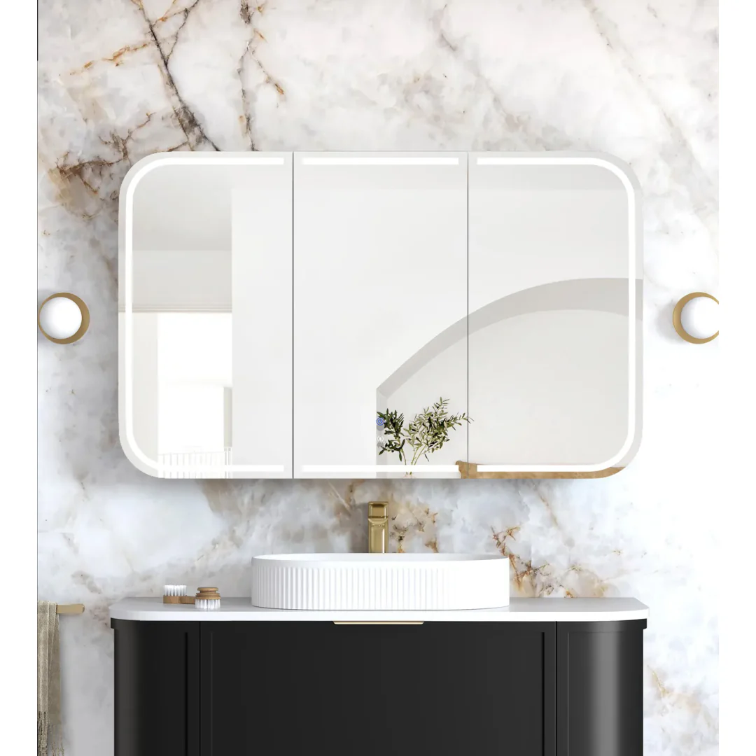 Otti Led Newport 1200X750 Natural Oak Shaving Cabinet - Premium Edition - Image 3