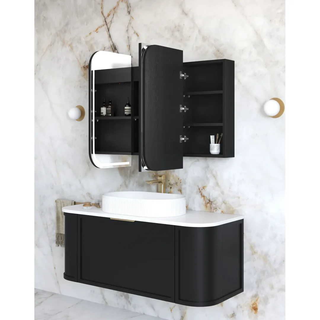 Otti Led Newport 1200X750 Natural Oak Shaving Cabinet - Premium Edition - Image 4