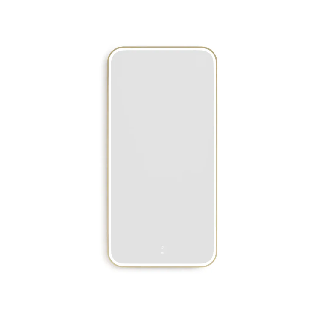 Otti Led Newport 1500X750 Gold Metal Frame Mirror - Image 5