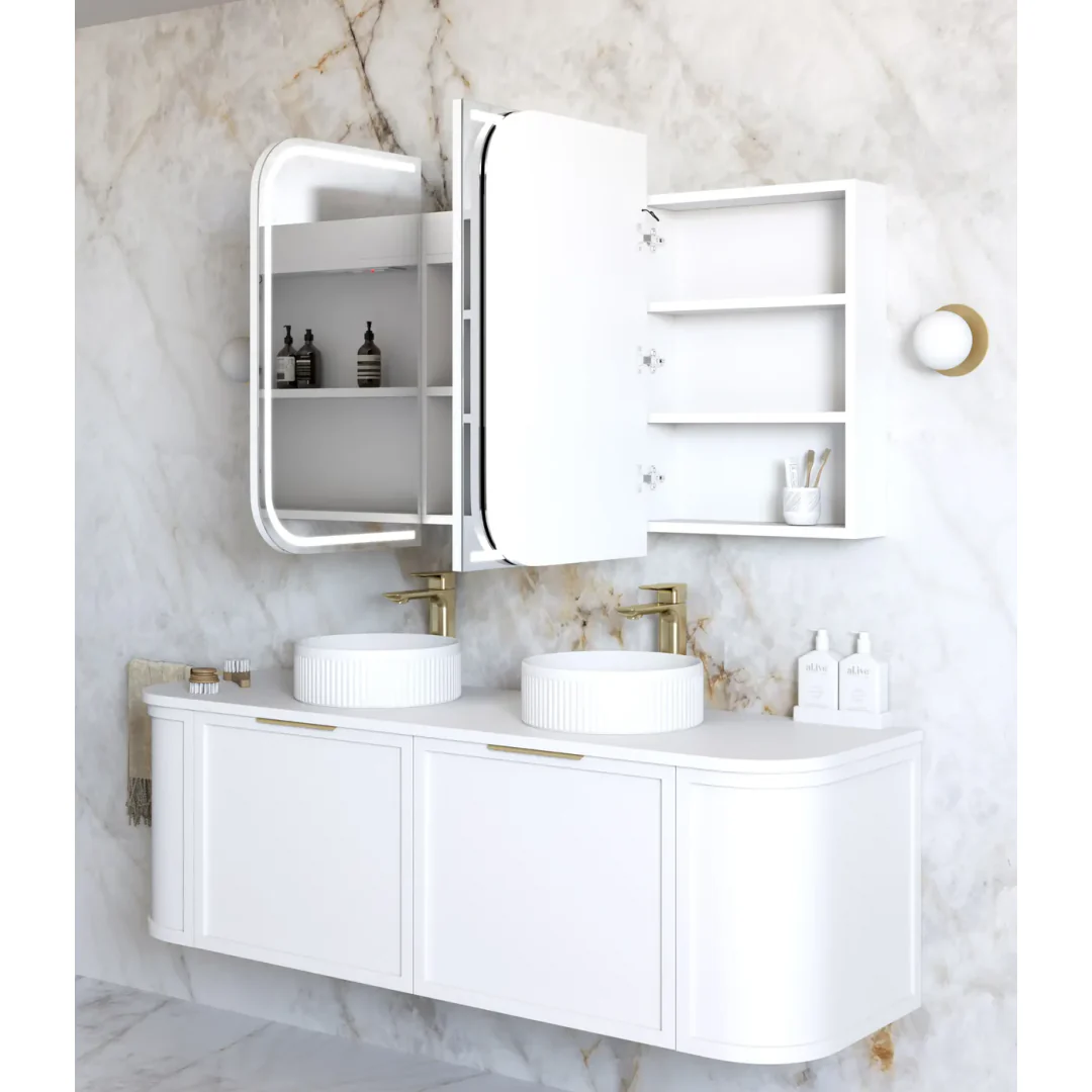 Otti Led Newport 1500X750 White Shaving Cabinet - Premium Edition - Image 4