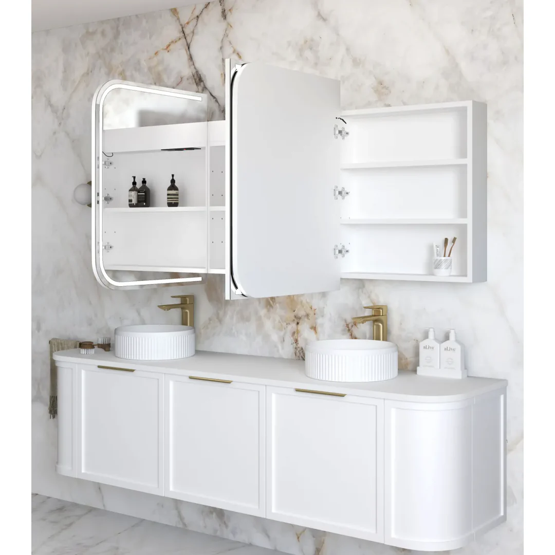 Otti Led Newport 1800X750 White Shaving Cabinet - Premium Edition - Image 4