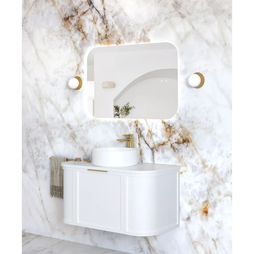 Otti Led Newport 900X600 Frameless Tuffi Mirror Back Lit - Image 3