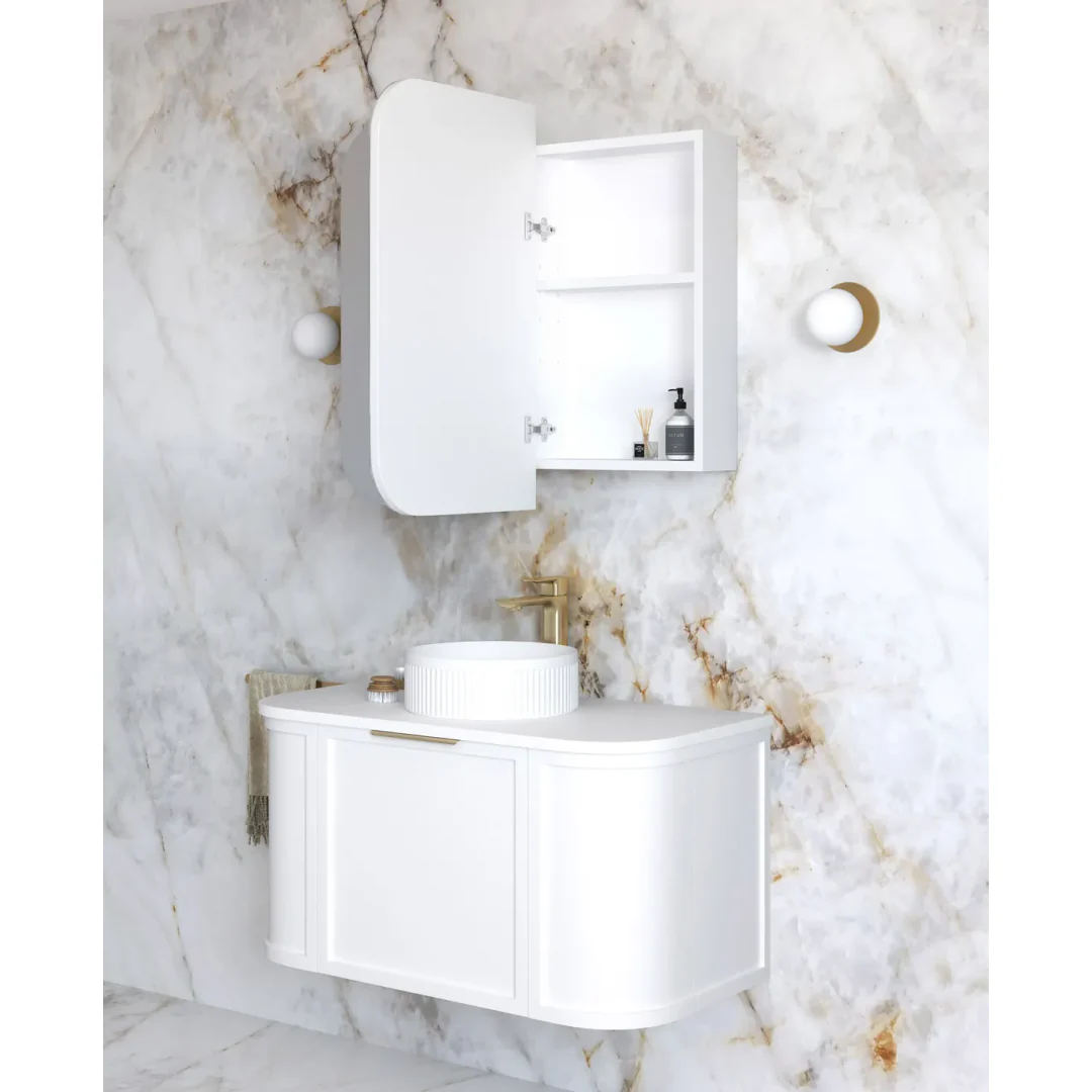 Otti Newport 900X750 White Shaving Cabinet - Image 5