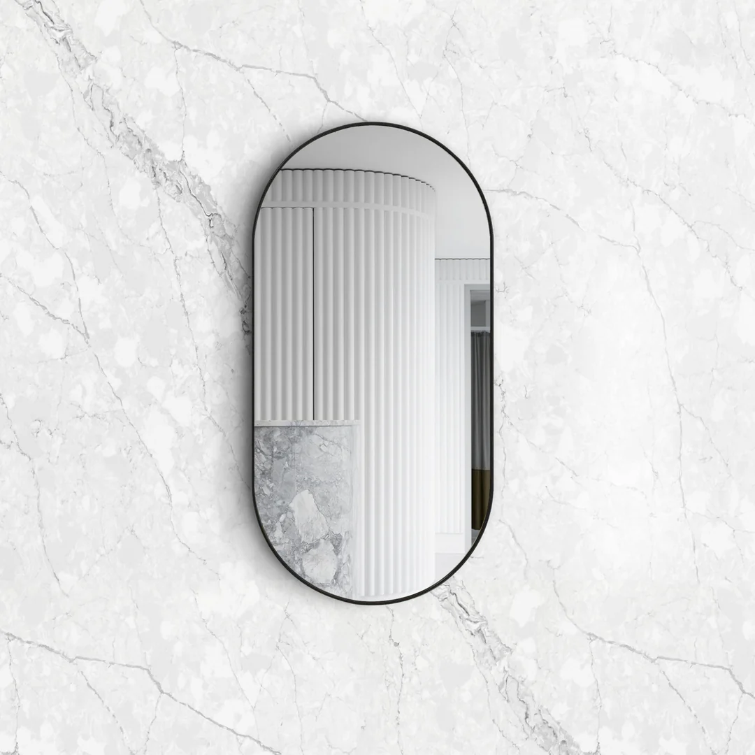 Otti Noosa 1200X600 Black Metal Frame Mirror - Image 2