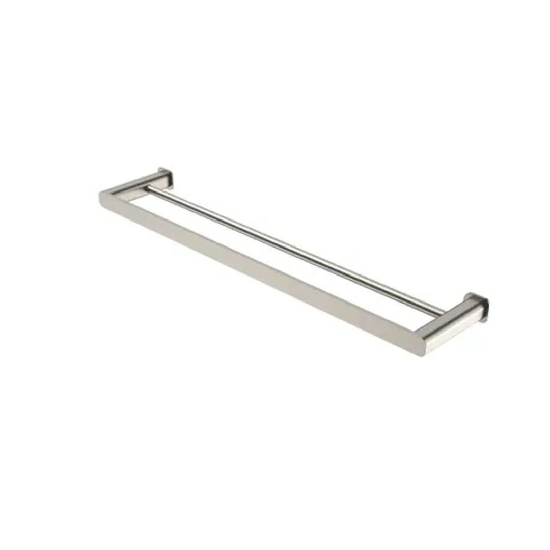 Otti Oskar 600Mm Brushed Nickel Double Towel Rail