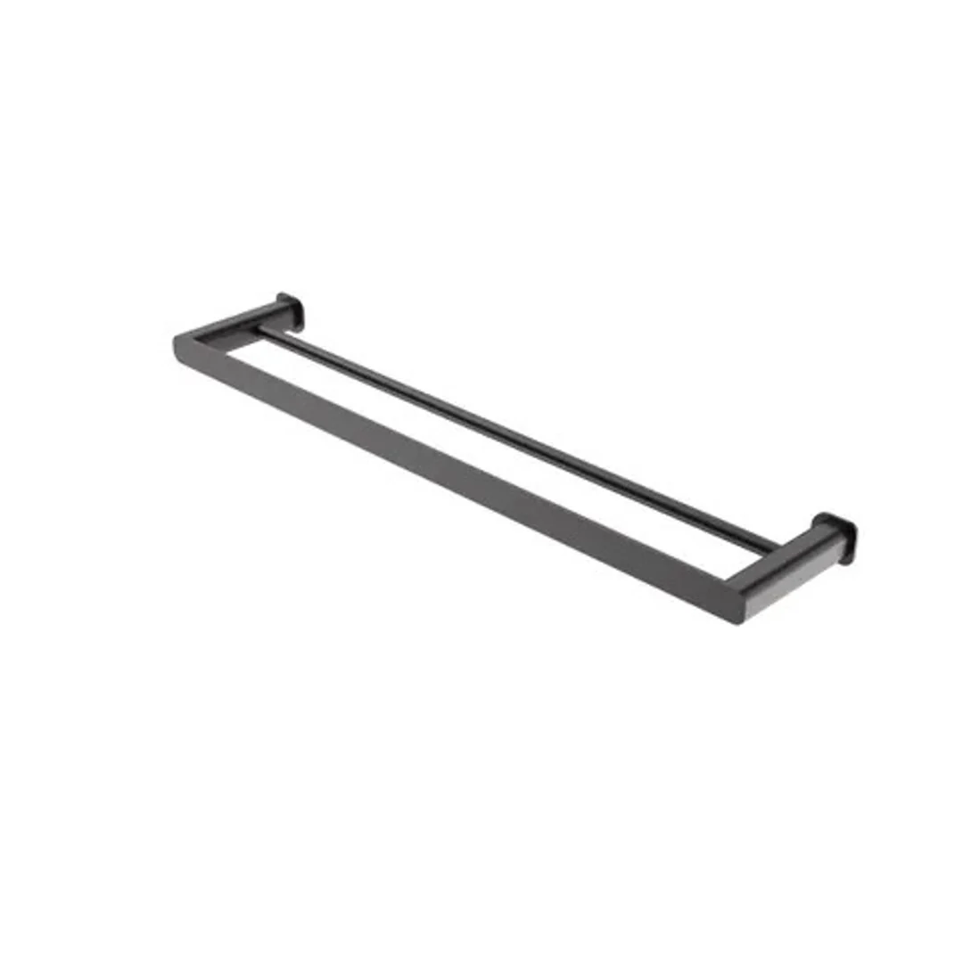 Otti Oskar 600Mm Gun Metal Double Towel Rail
