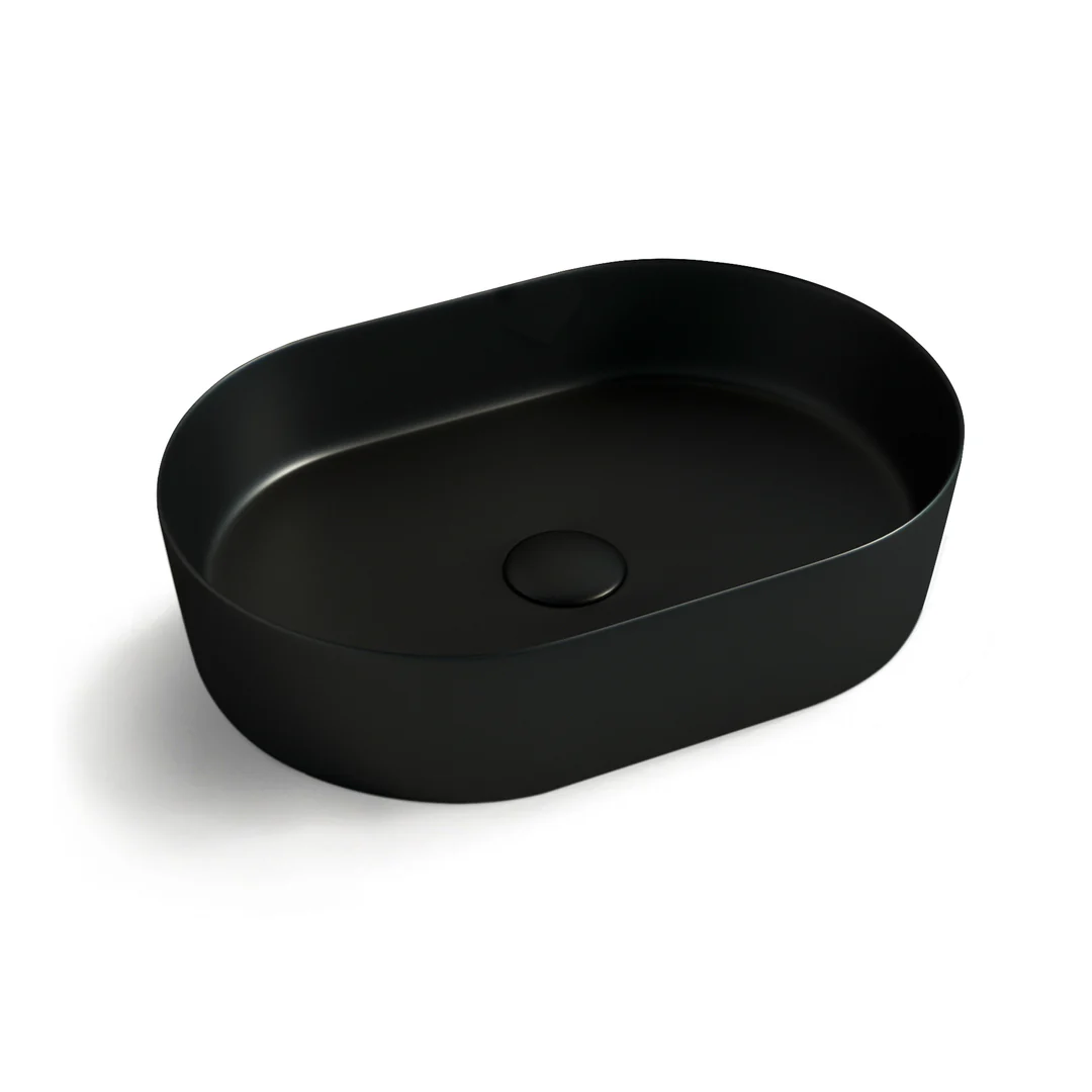 OTTI OVAL BASIN MATT BLACK 500X340 - Image 2