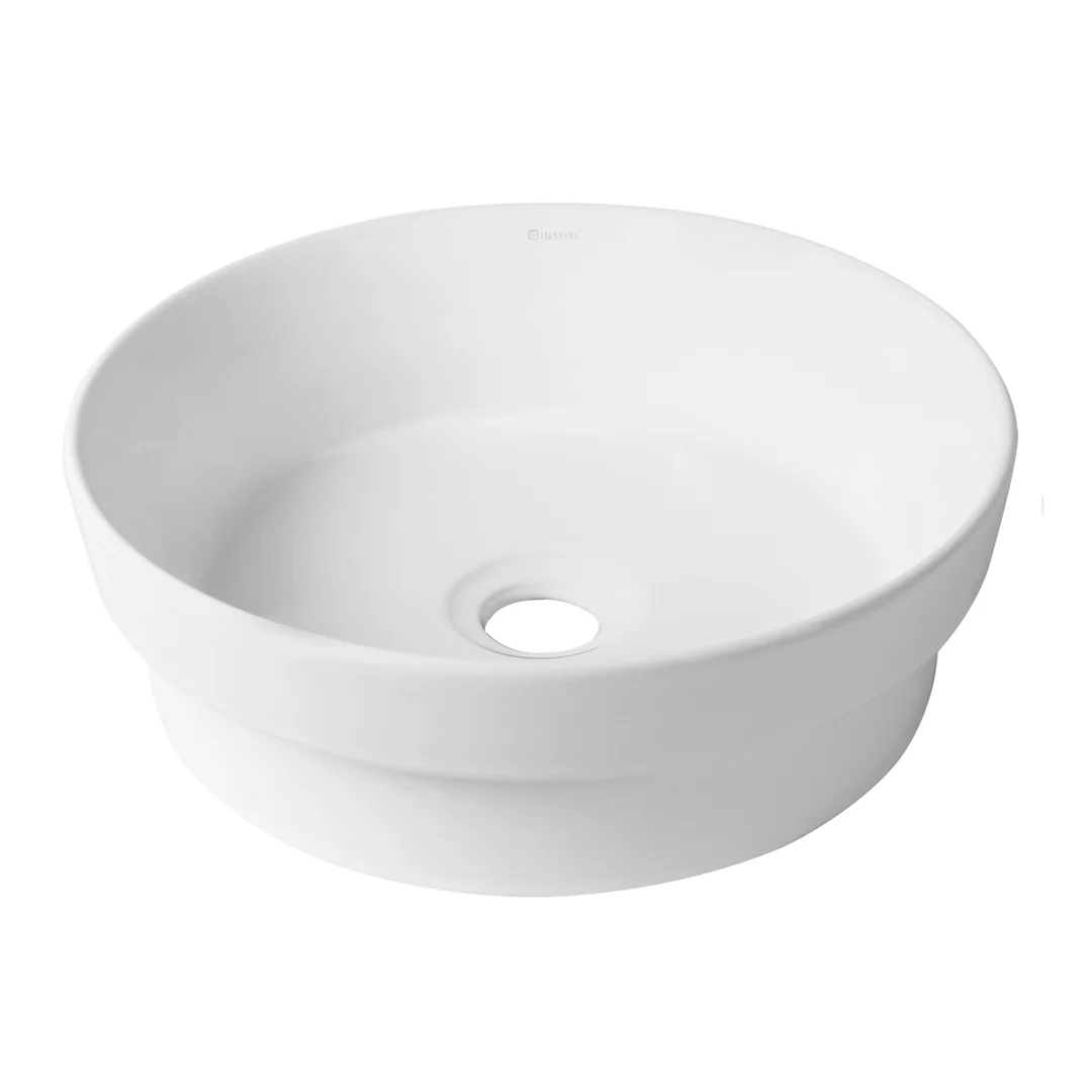 OTTI RADIUM SEMI INSET MATT WHITE BASIN 360X360X120 - Image 2