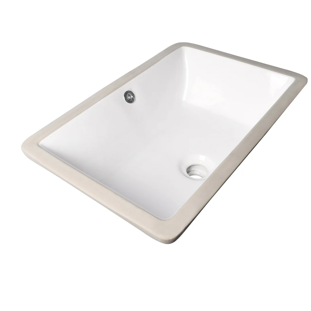 Otti Under Mount Basin Nth Gloss White With Overflow Dimension: 510 X 380*170