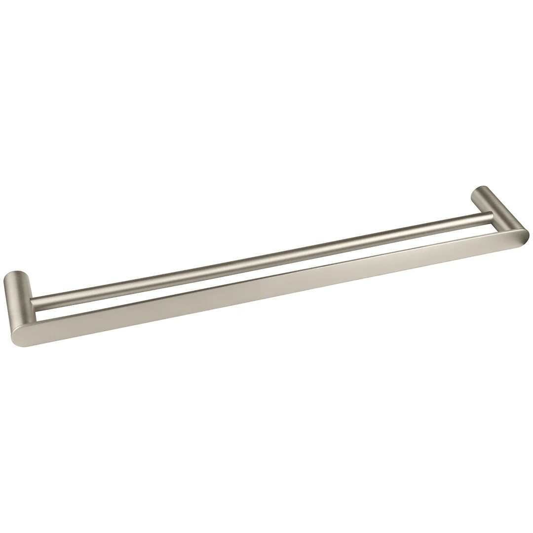 Otti Vetto Double Towel Rail 750Mm Brushed Nickel