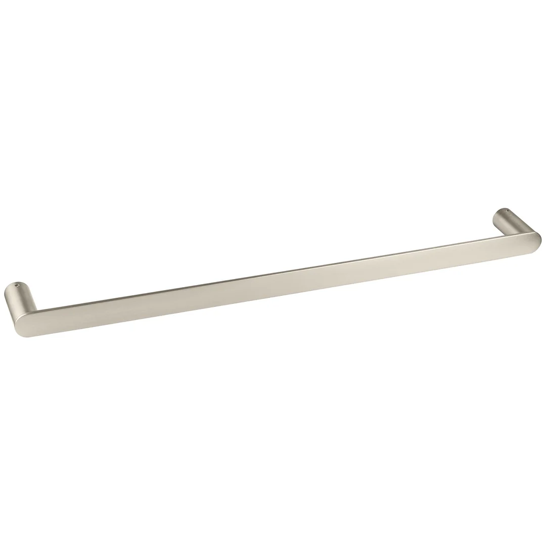 Otti Vetto Single Towel Rail 750Mm Brushed Nickel
