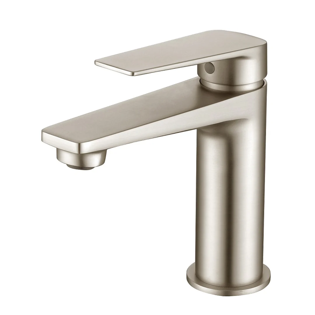 Otti Zevio Basin Mixer Brush Nickel