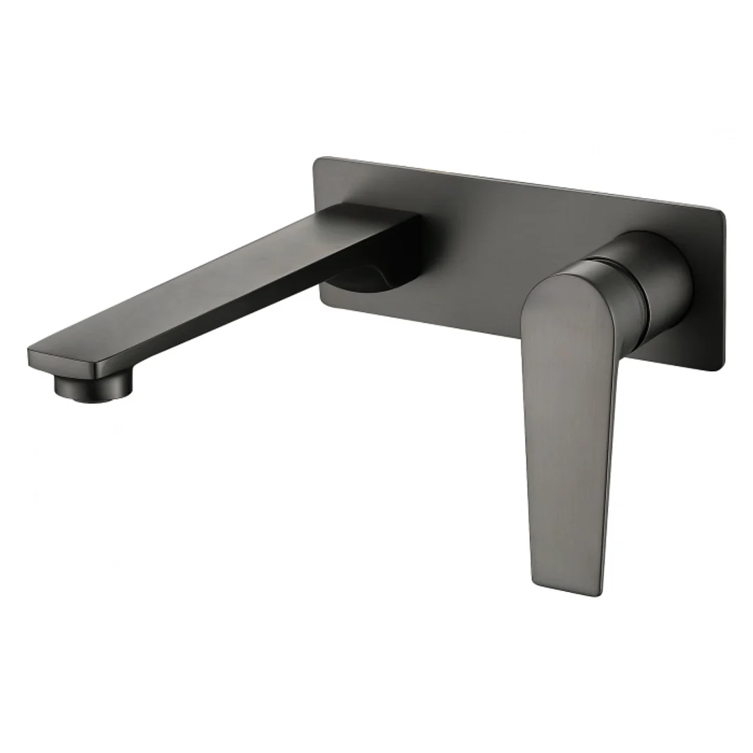 Otti Zevio Wall Basin Mixer Gun Metal