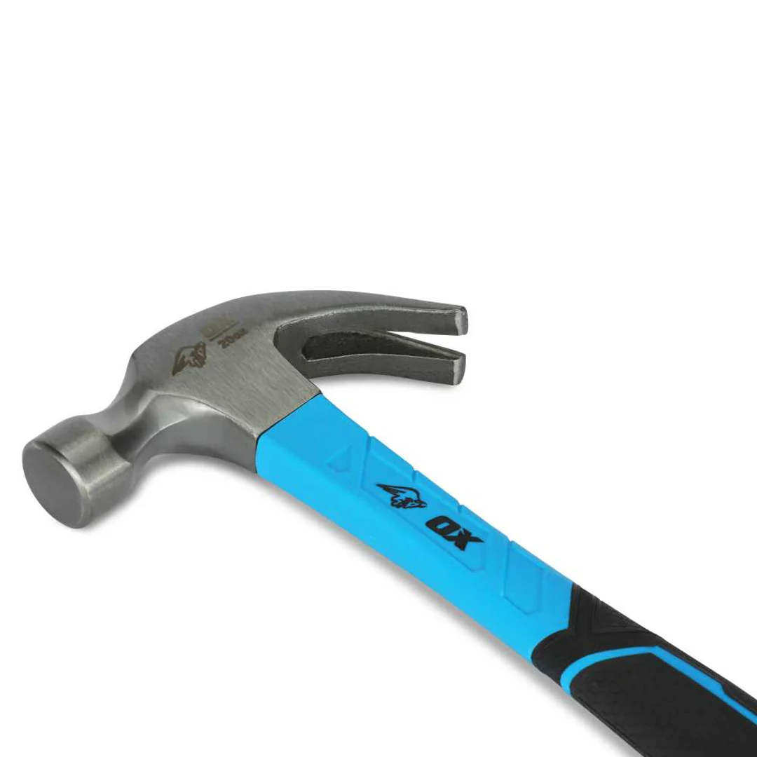 Ox Trade Fiberglass Handle 20 Oz Claw Hammer - Image 2