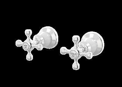 Par Tudor  Wall Top Assembly Pair Chrome/White (B31.082.1.03) - Image 3