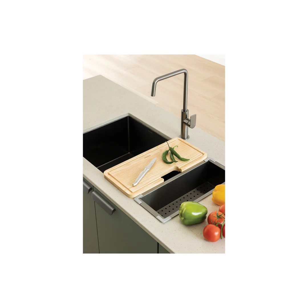 Phoenix 4000 Series Double Bowl Under / Over Sink Brushed Black - Image 5