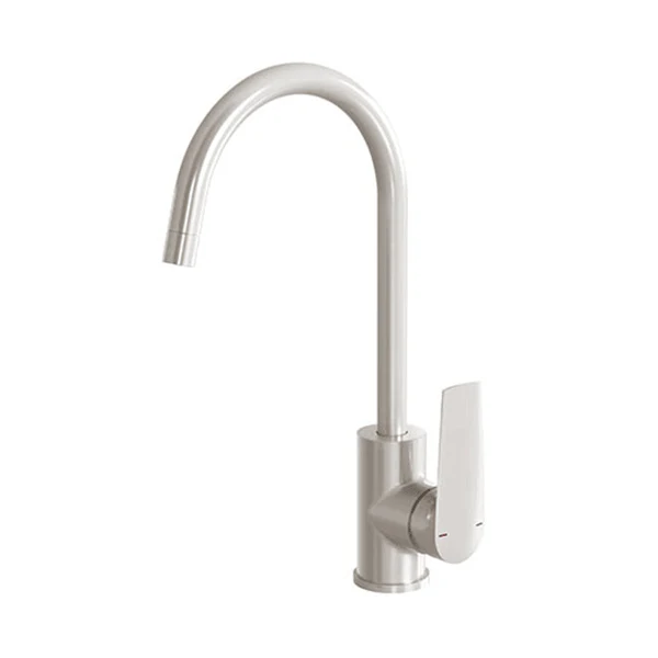 Phoenix Arlo Sink Mixer 200mm Gooseneck Brushed Nickel
