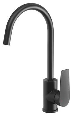 Phoenix Arlo Sink Mixer 200Mm Gooseneck Matte Black 151-7310-10 - Image 3