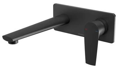 Phoenix Arlo Wall Basin / Bath Mixer Set 200mm Trim Kit Only Matte Black 151-7812-10 - Image 5