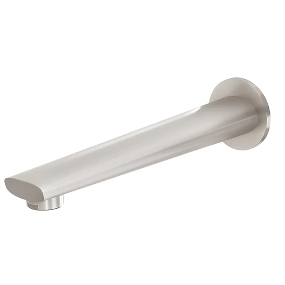 Phoenix Arlo Wall Bath Outlet 200mm Brushed Nickel - Image 2