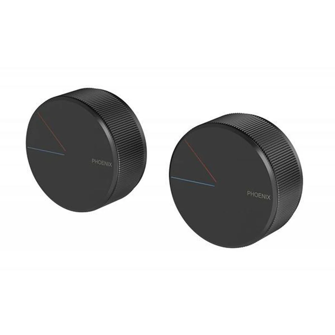 Phoenix Axia Twin Shower/Wall Mixer - Matte Black - Image 2