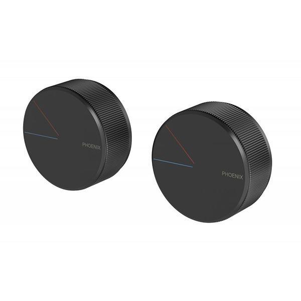 Phoenix Axia Twin Shower/Wall Mixer - Matte Black - Image 3
