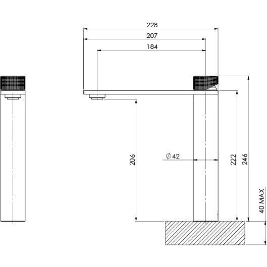 Phoenix Axia Vessel Mixer - Chrome - Image 4