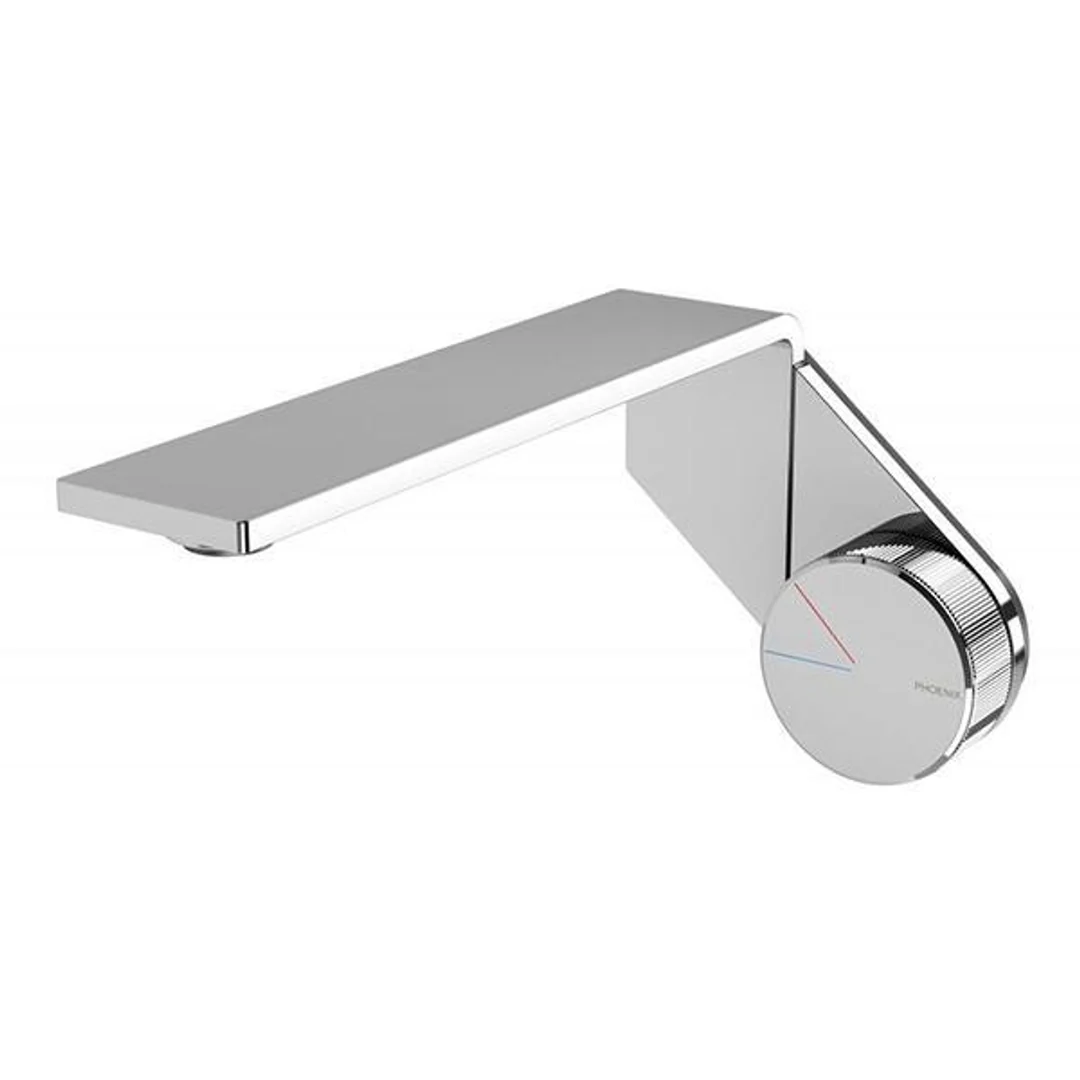 Phoenix Axia Wall Basin/Bath Mixer Set 200mm - Chrome - Image 2
