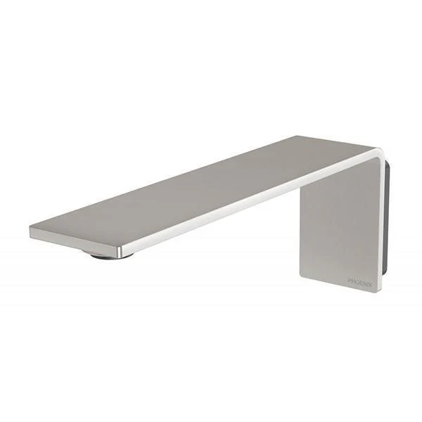 Phoenix Axia Wall Basin/Bath Outlet 200mm - Brushed Nickel - Image 3