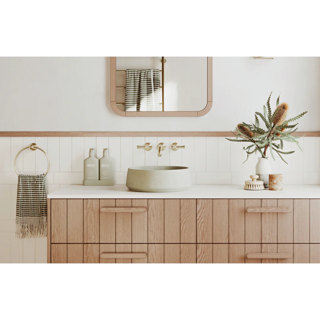 Phoenix Cromford Wall Basin / Bath Tap Set Brushed Gold - Image 4