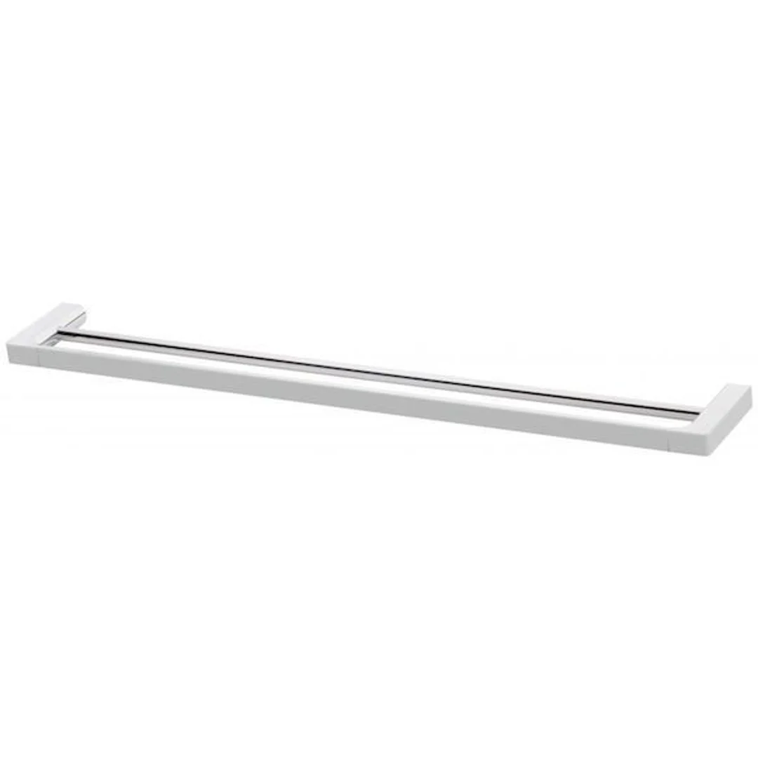 Phoenix Gloss Double Towel Rail 800mm-Chrome - Image 2