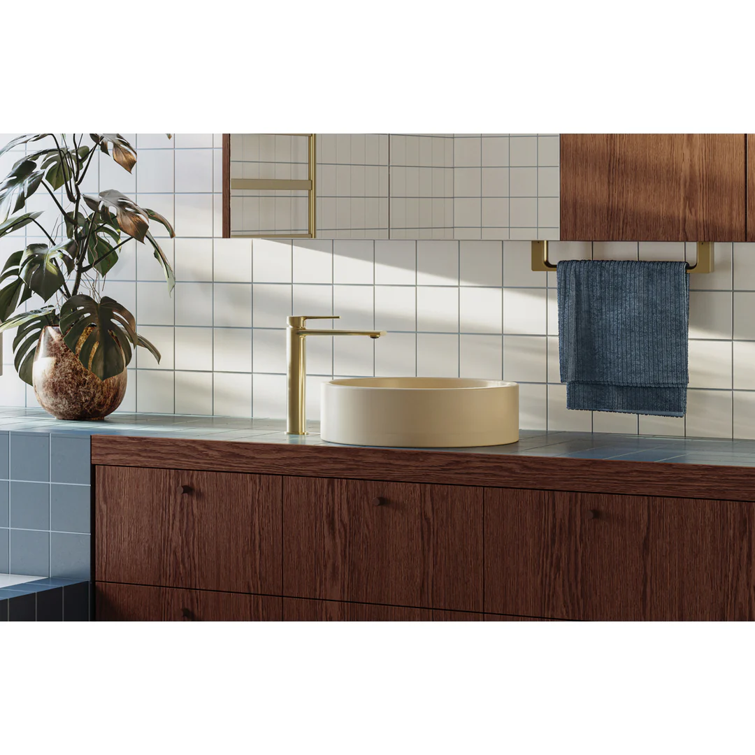 Phoenix Gloss Hand Towel Holder Rail Brushed Gold - Image 3