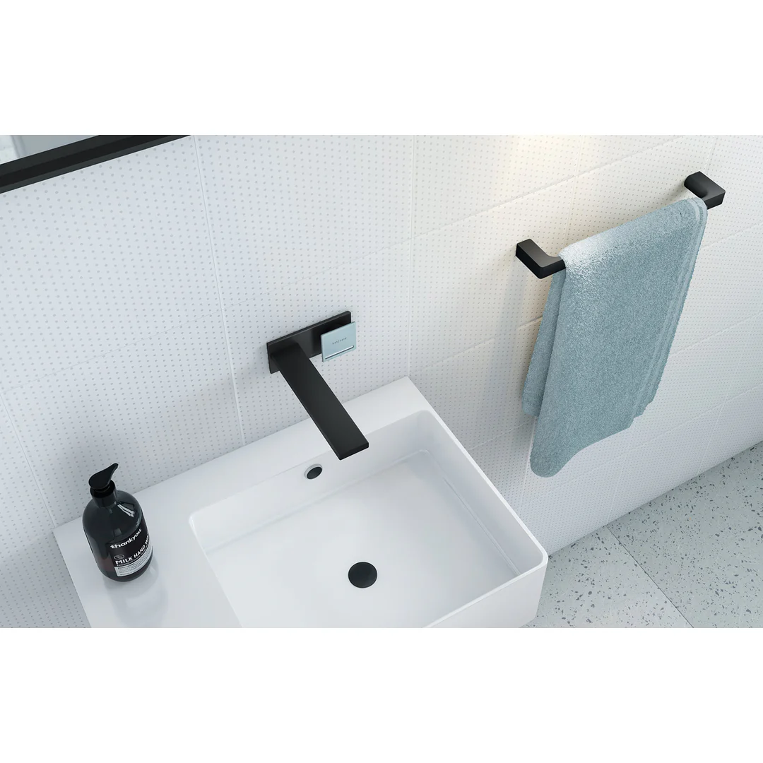 Phoenix Gloss Hand Towel Rail Matte Black Gs893Mb - Image 4