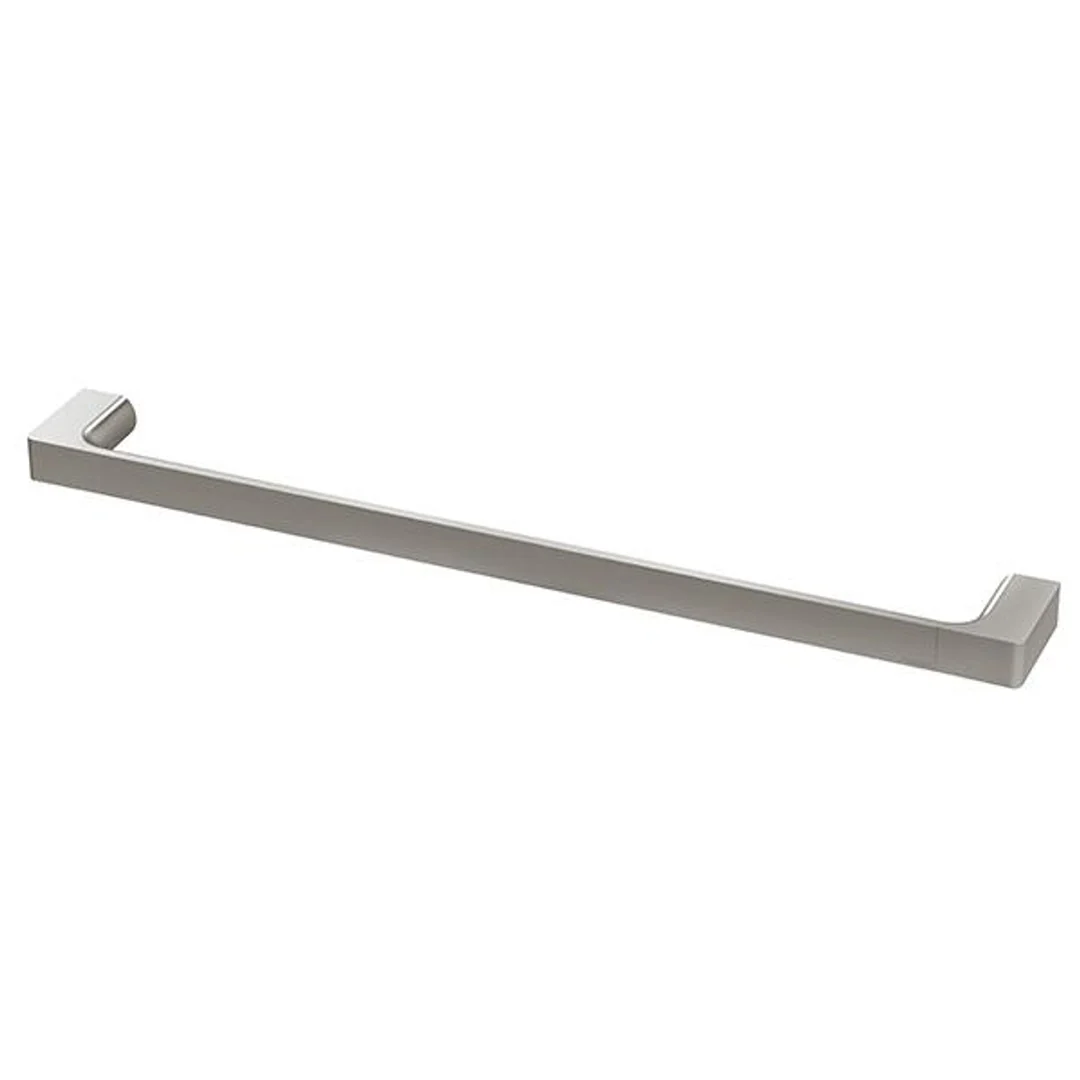 Phoenix Gloss Single Towel Rail 600mm Brushed Nickel