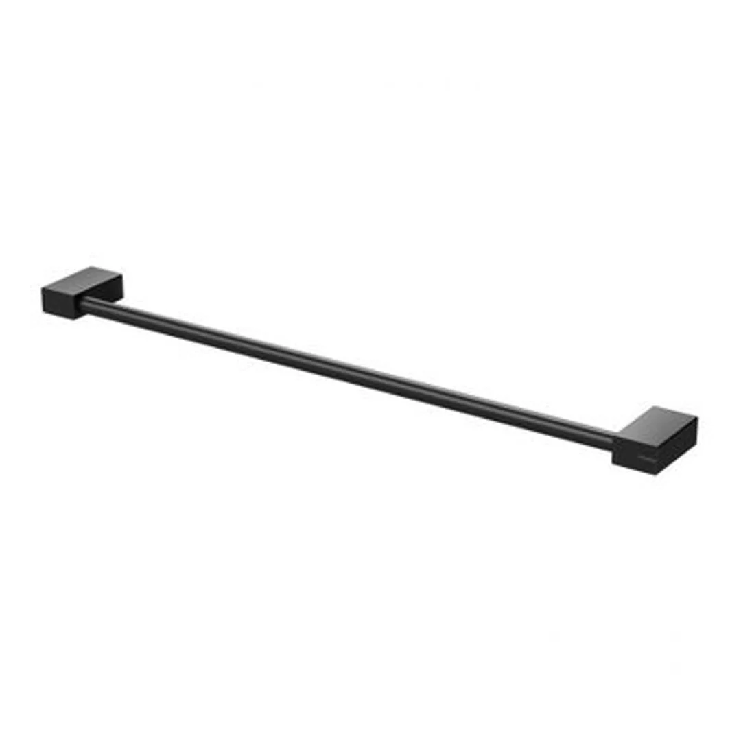 Lexi MKII Single Towel Rail 800mm Black - Image 2