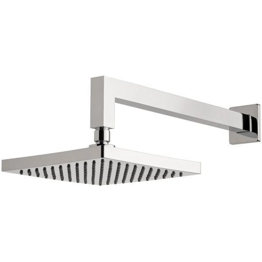 Phoenix Lexi Shower Arm 400mm & 200mm Square Rose Chrome Le5200-00