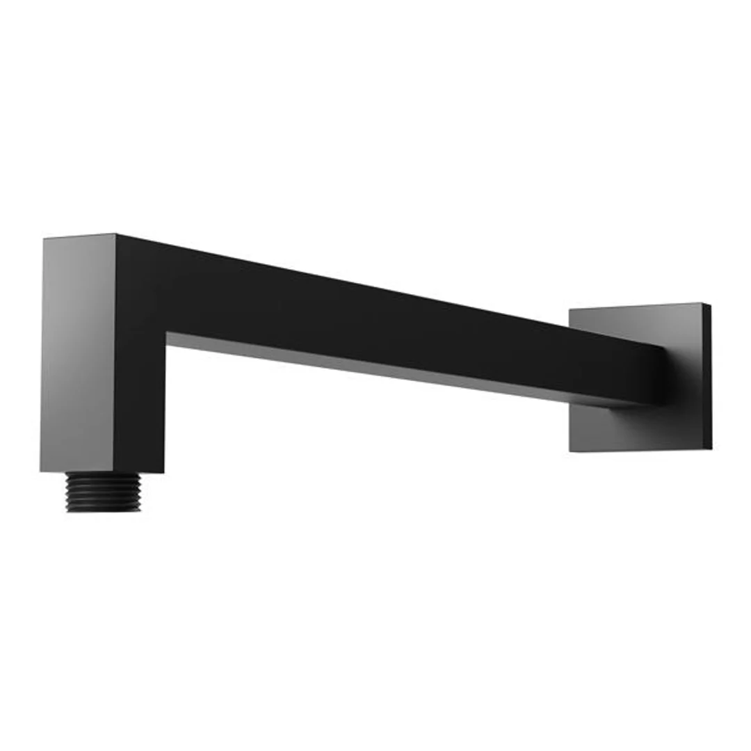Phoenix Lexi Shower Arm Only 400mm Square Matt Black Le6000-10 - Image 2