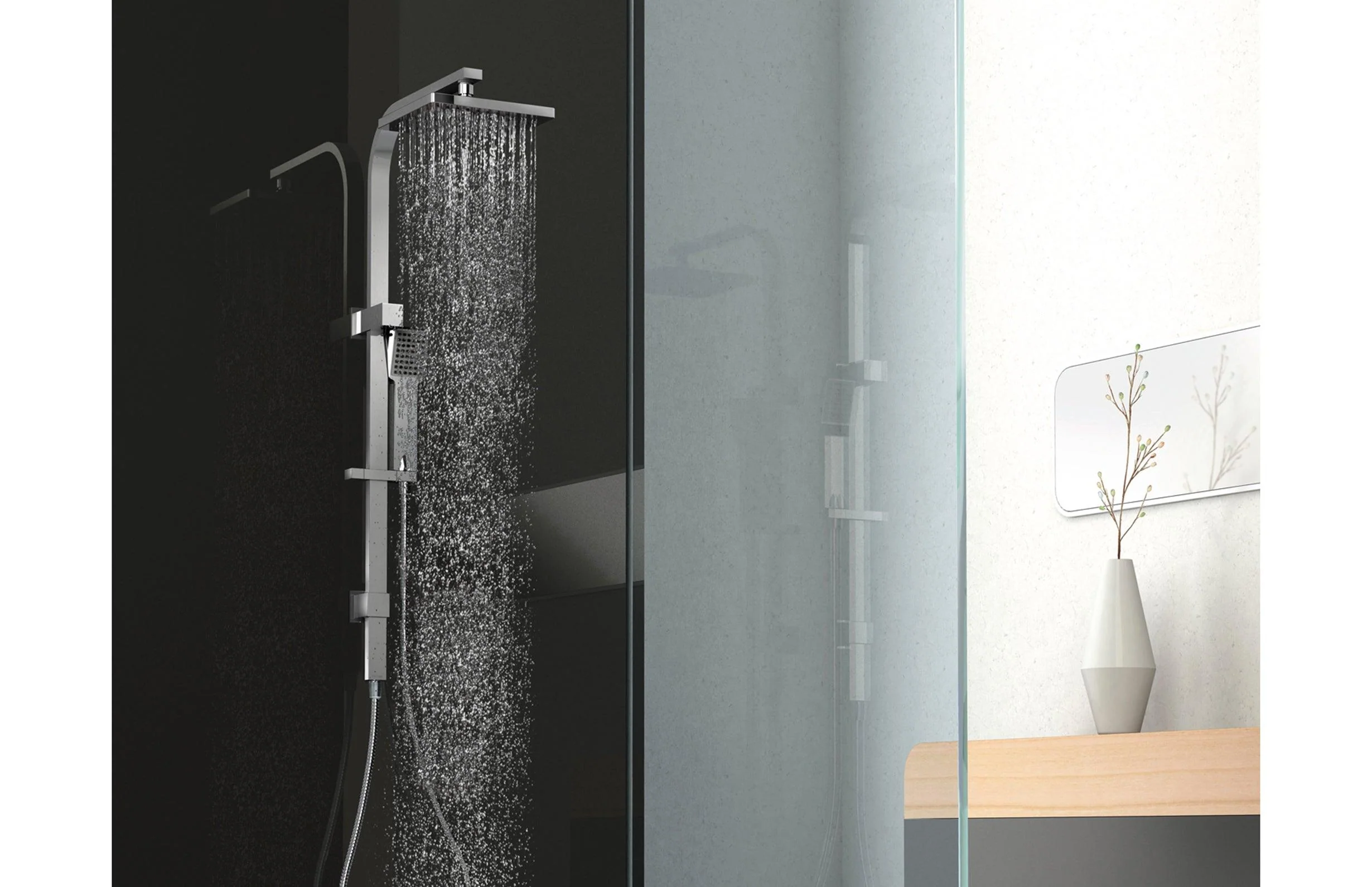 Phoenix Lexi Twin Shower-Chrome - Image 7