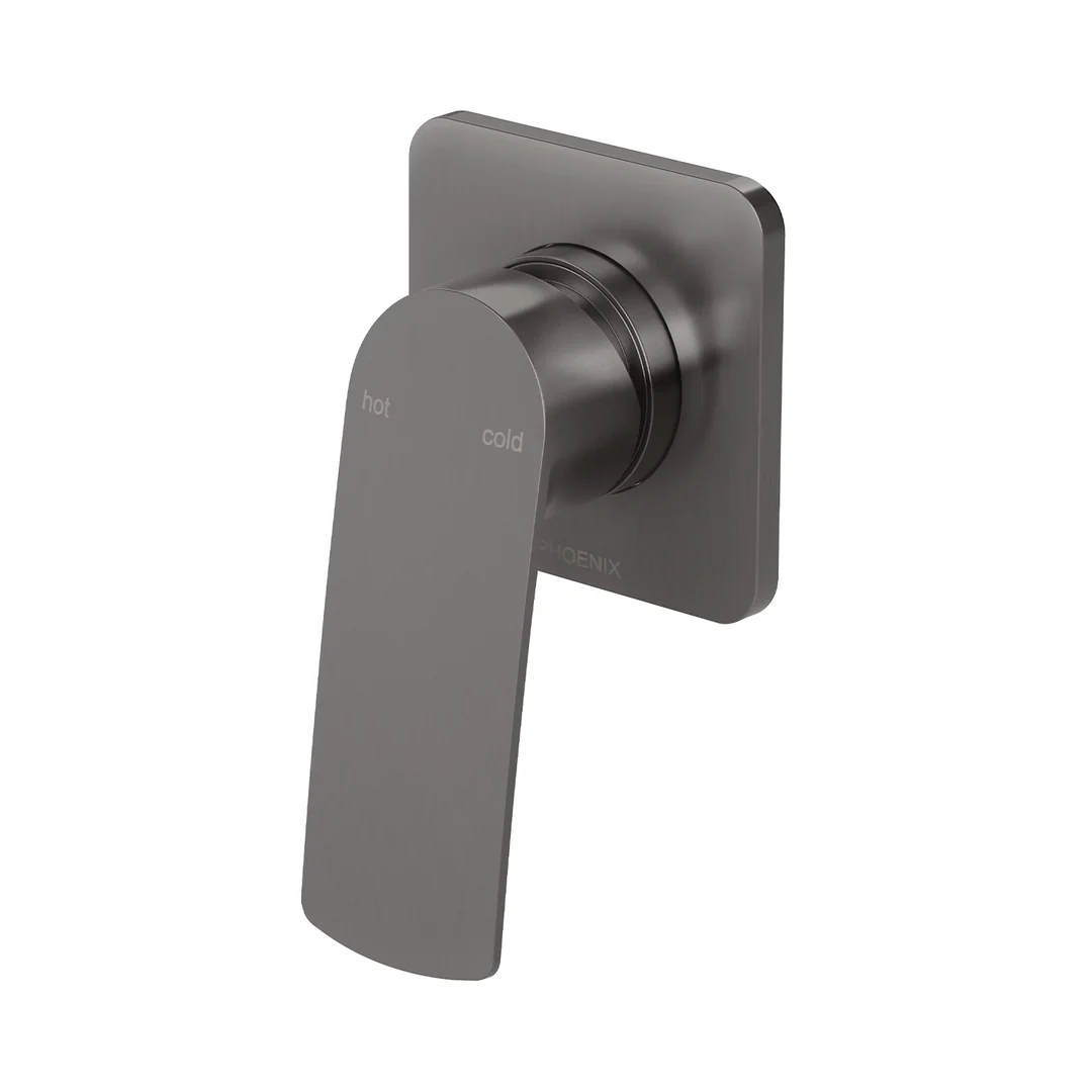 Phoenix Mekko Switchmix Shower/Wall Mixer Fit-Off Kit - Brushed Carbon - Image 2