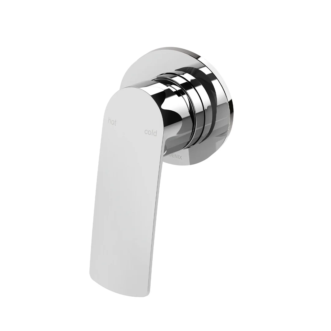 Phoenix Mekko Switchmix Wall Mixer Fit-Off Kit Round Chrome
