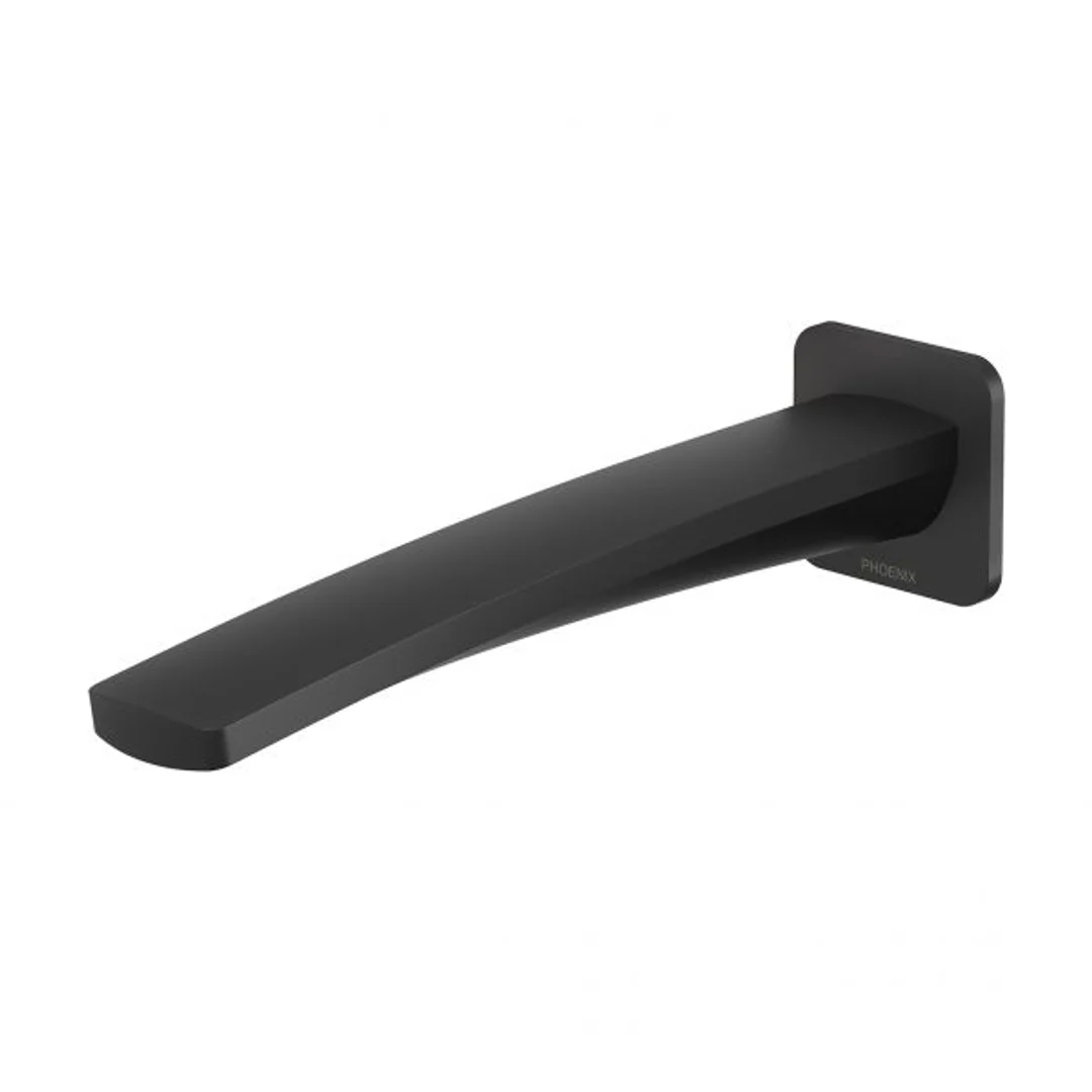 Phoenix Mekko Wall Basin Outlet 200mm - Matte Black - Image 2