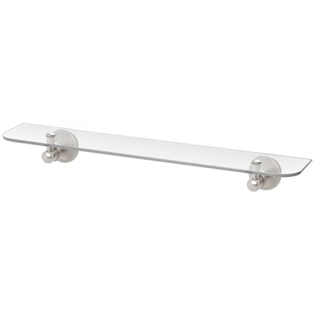 Phoenix Nostalgia Glass Shelf 500mm Brushed Nickel - Image 2