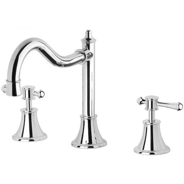 Phoenix Nostalgia Lever Basin Set Shepherds Crook Chrome - Image 3