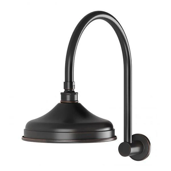 Phoenix Nostalgia Vintage Shower Arm & Rose - Antique Black - Image 5