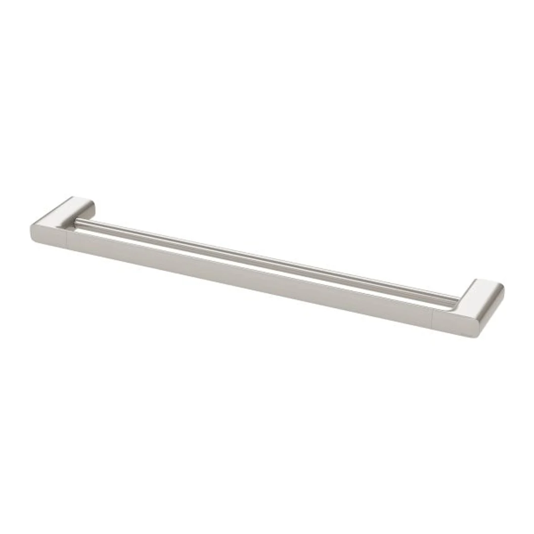 Phoenix Nuage Double Towel Rail 600Mm Brushed Nickel