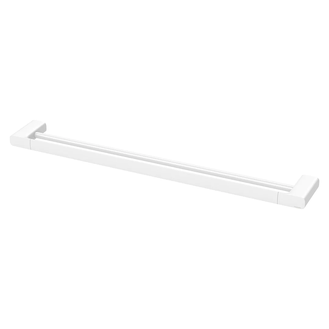 PHOENIX NUAGE DOUBLE TOWEL RAIL 800MM MATTE WHITE